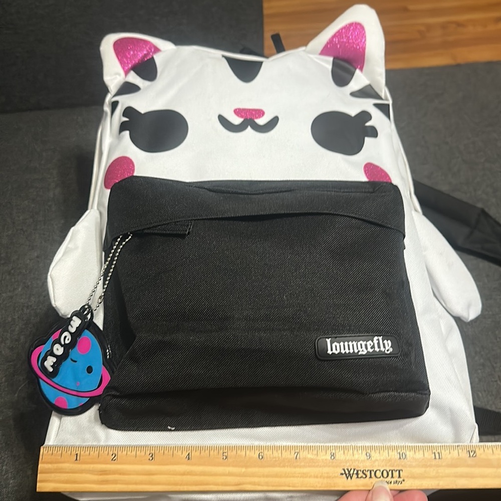 Loungefly White Cat Backpack Y2K Hot Topic - Picture 2 of 16